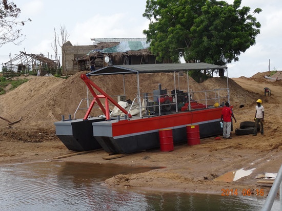 Sand Dredger Anchor Boat