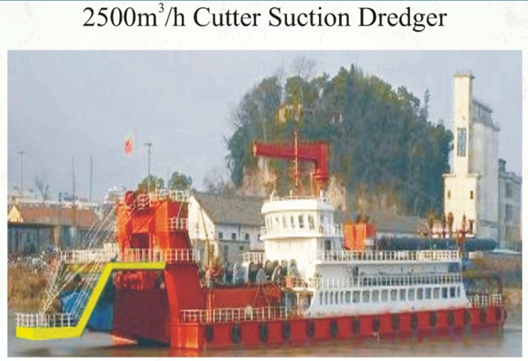 2500cbm/h productivity Cutter Suction Dredger