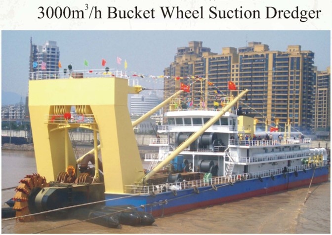 3000cbm/h bucket wheel suction dredger